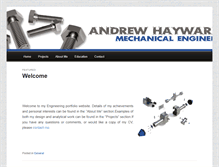 Tablet Screenshot of andrewhaywardengineering.com